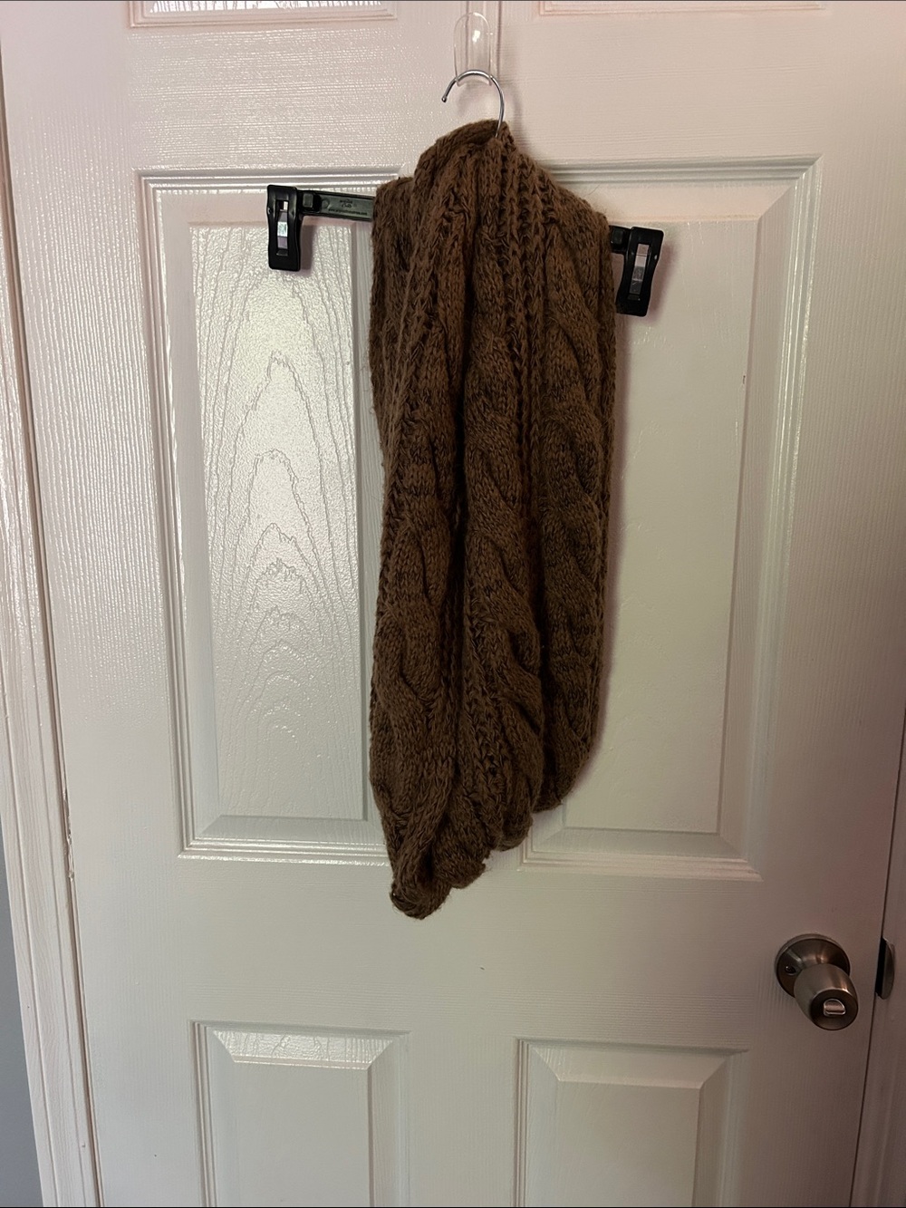 Altar'd State Brown Cable Knit Throw Blanket